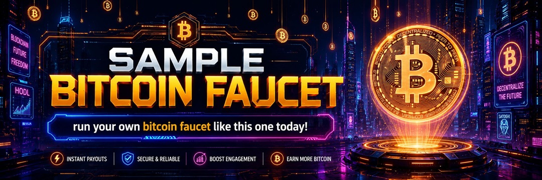 Sample Bitcoin Faucet header image